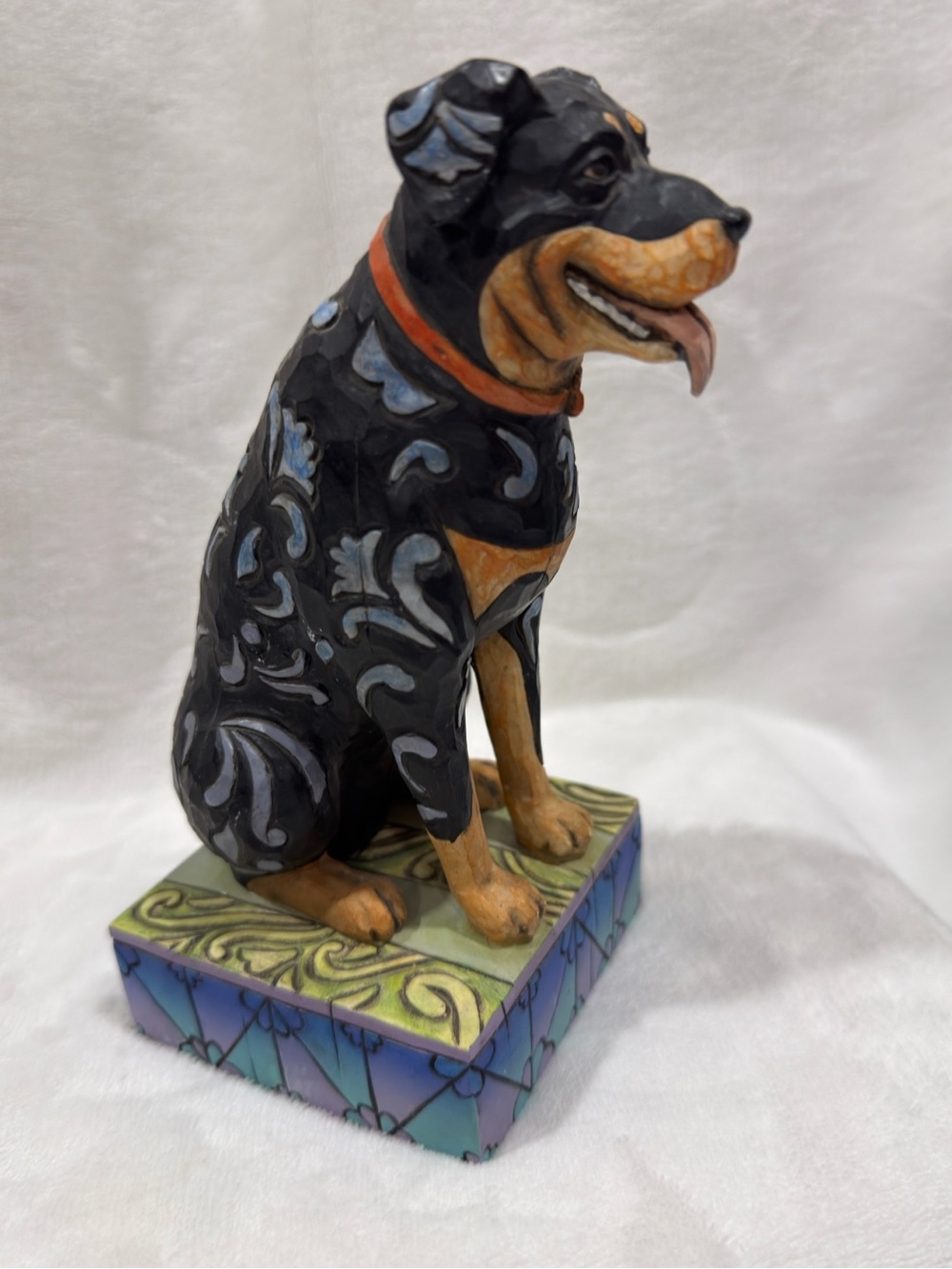 Jim Shore Roddie the Rottweiler Black & Tan Figurine